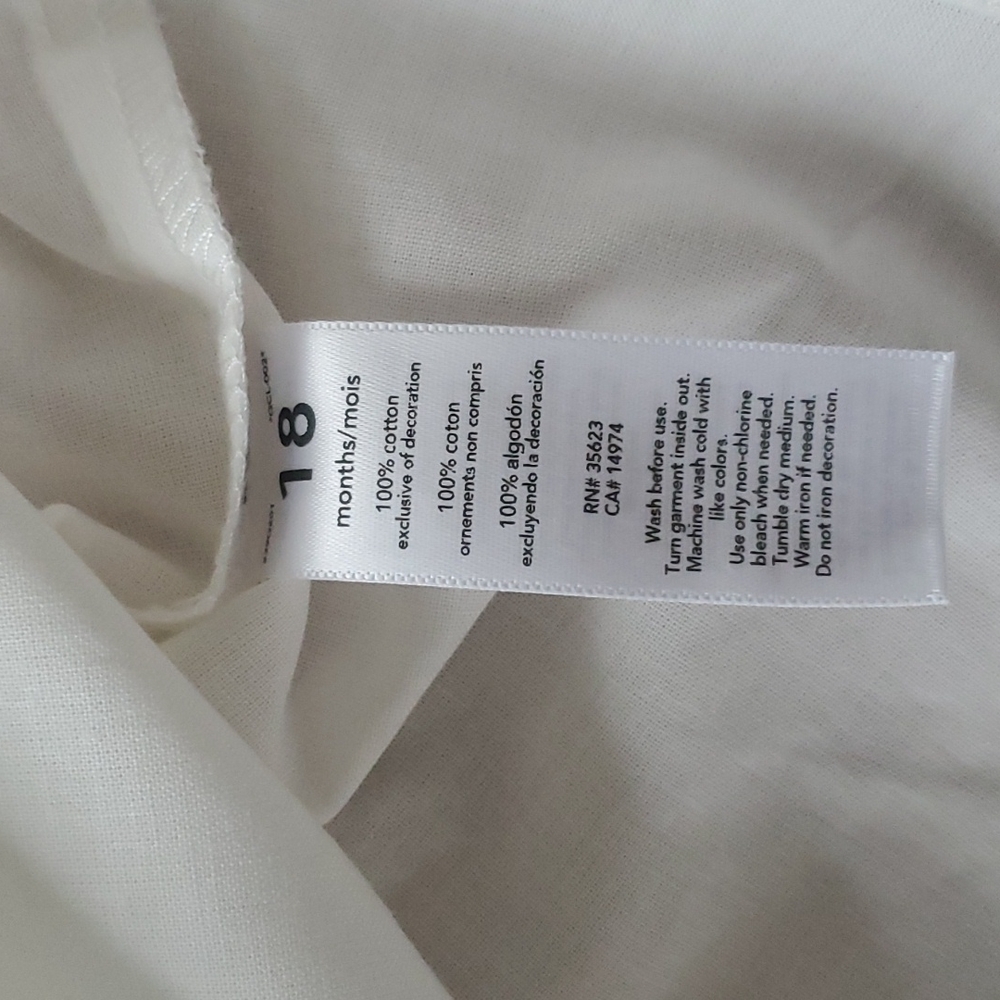 Summer White Baby Dress - Picture 4 of 6